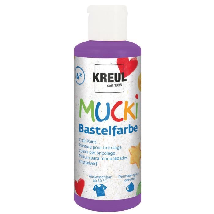 Kreul Mucki Peinture Phosphorescente 150 Ml – Effet Lumineux Magique Dans Le Noir Pour Enfants Dès 4 Ans