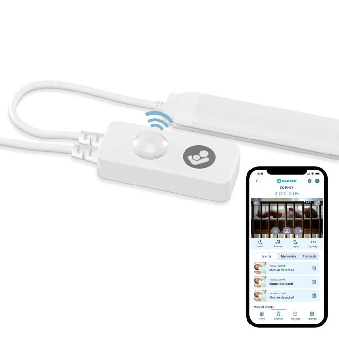 MAXI COSI  Veilleuse de lit connect&eacute;e Glow Wi-Fi blanc
