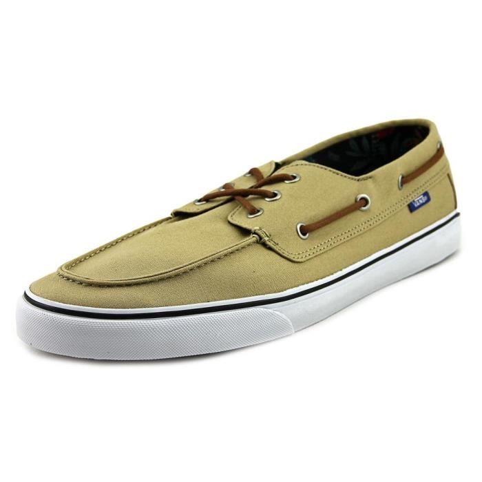 vans bateau beige