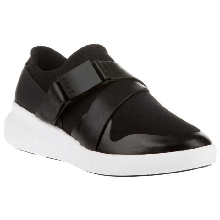 DKNY Baskets DKNY Tilly Sport - Femme - Noir - Semelle en caoutchouc - Logo DKNY