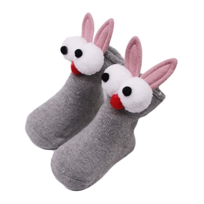 Bebe Chaussettes Pour Bebes Nouveau Nes Coton Garcons Filles Chaussettes Antiderapantes Chaussettes De Dessin Anime Gris Achat Vente Chaussettes Cdiscount