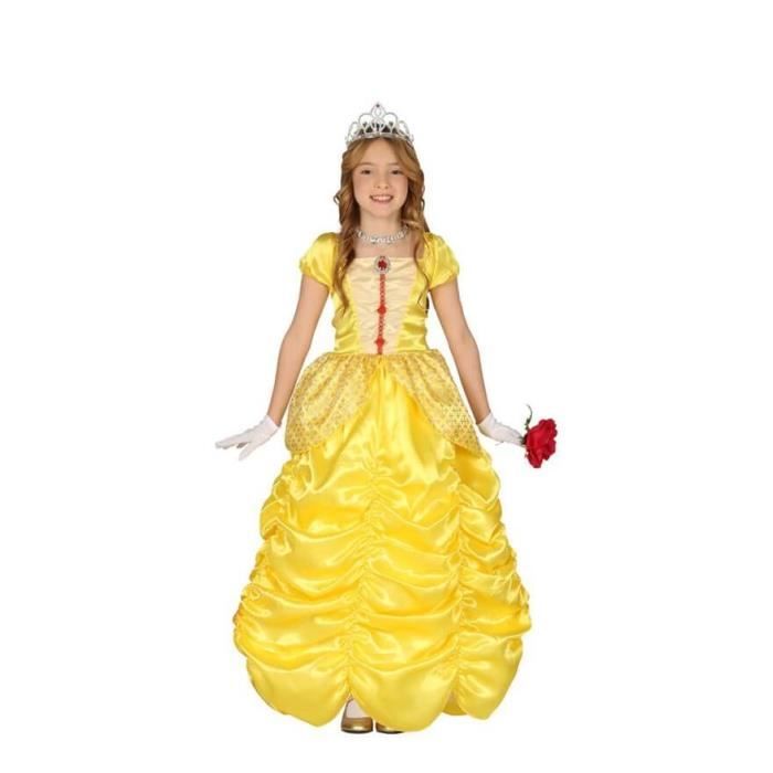 Robe de Princesse pour Enfant Deguisement Princesse Belle La Belle et La  Bête Cosplay Robe Enfant Princesse Vêtements Jaune - Cdiscount Prêt-à-Porter