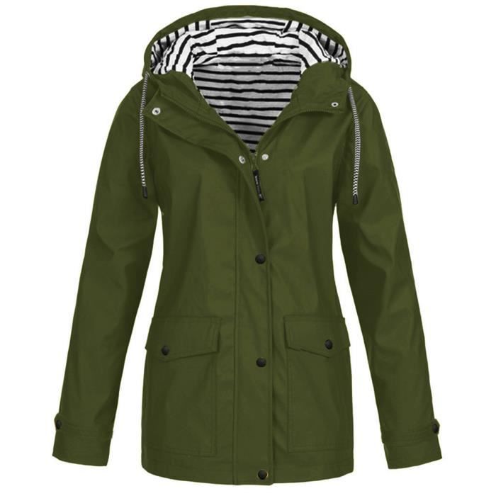 Veste Columbia Imperméable Vintage Homme XL Verte - Polyester - Occasion Très Bon état