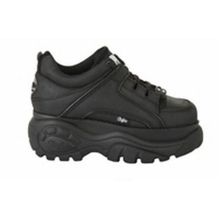 BUFFALO LONDON Baskets - BUFFALO LONDON - 1339-14 2.0 - Cuir - Plateau - Noir