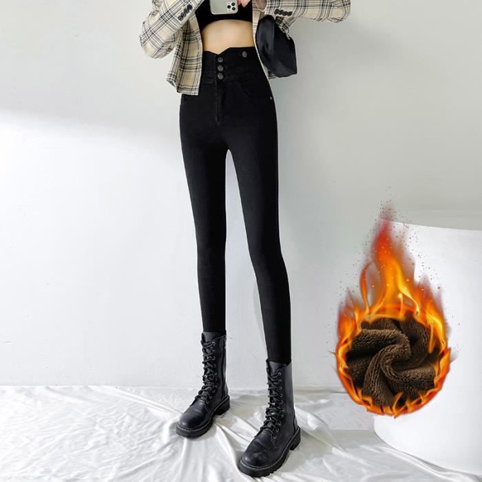 Jean Skinny Taille Jegging Taille Haute Noir Jean Skinny Femme