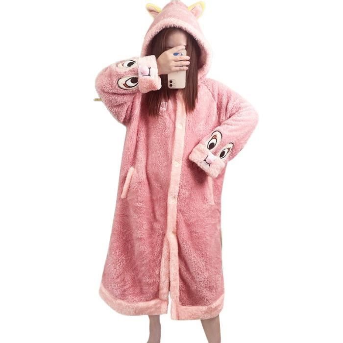 Pull à capuche en polaire femme VITATA Sweatshirt Robe chemise