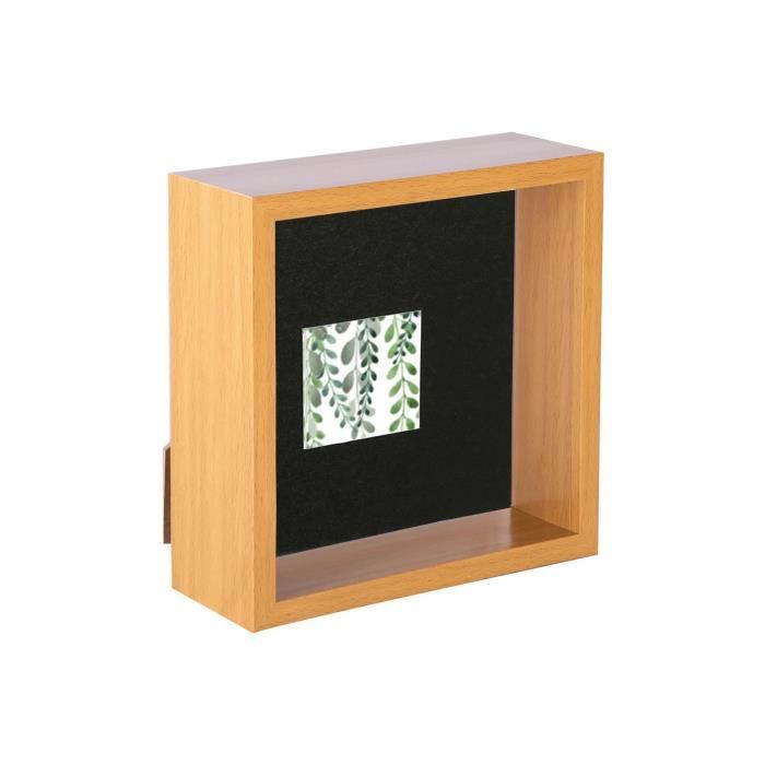 Cadre Photo 3D A4 (8x12") Nicola Spring - Boîte Profonde Noire Avec Support A5, Acrylique Léger - Pour Photo, Art Mural, Décoration Moderne - 5