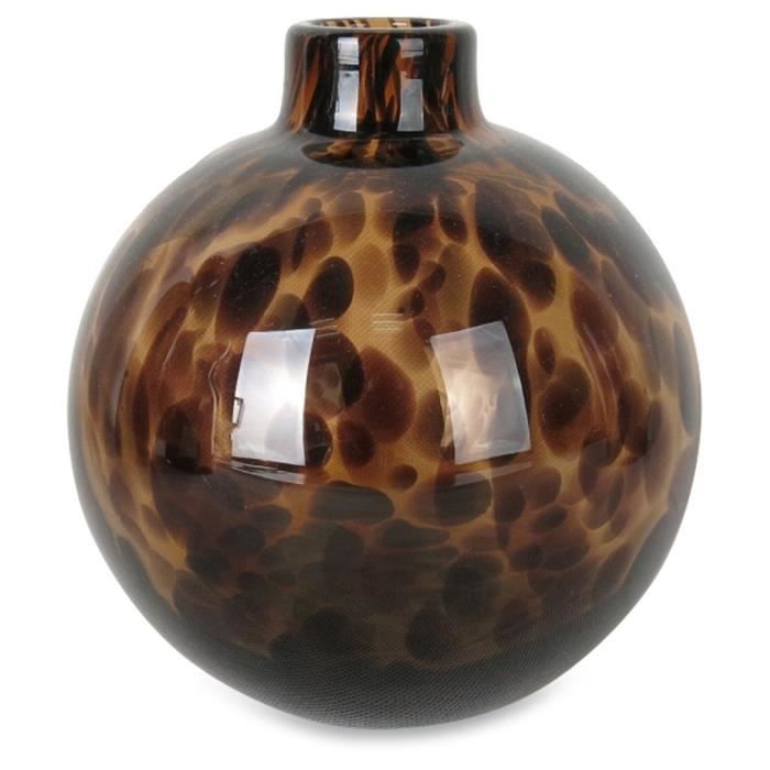 Vase Rond léopard