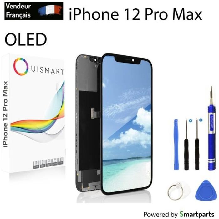 Kit écran LCD + Vitre Tactile Pour IPhone 12 Pro 6.1" - Blanc Argent - Visiodirect