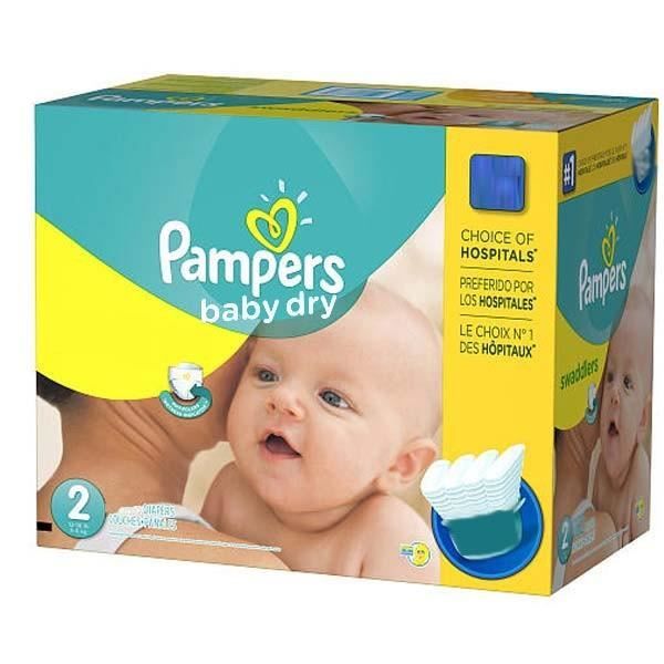 138 Couches Pampers Baby Dry taille 2 Cdiscount Puériculture & Eveil bébé