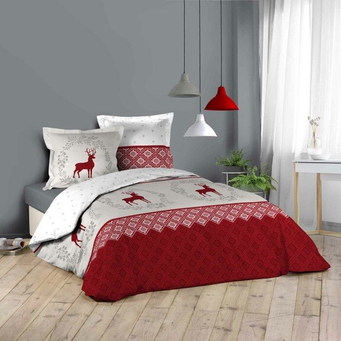 Today Sunshine Parure De Lit 2 Personnes 240x260cm - 100% Coton Imprimé - Housse Couette + 2 Taies - Certifié Oeko-Tex