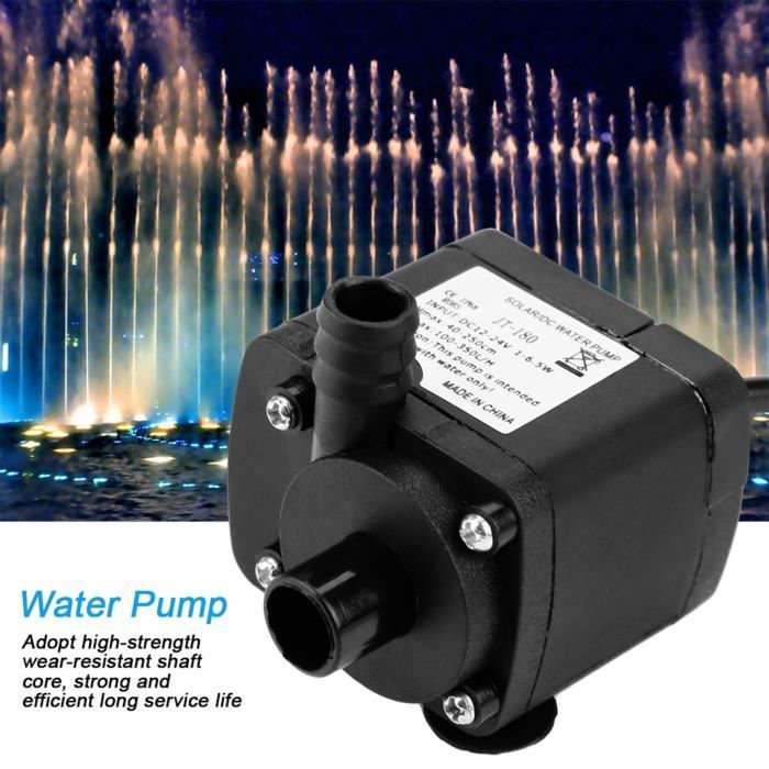 SALALIS-pompe à eau de CC Mini pompe à eau à faible bruit brosse de CC pour le réservoir de poissons de chauffe-eau moto pompe