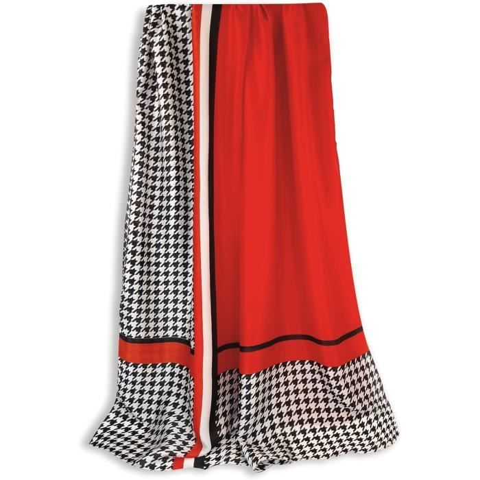 Écharpe Fine En Imitation Soie Pour Femme – 200x6cm – Polyester Doux, Utilisable En Bandeau, Ceinture, Foulard, Hijab