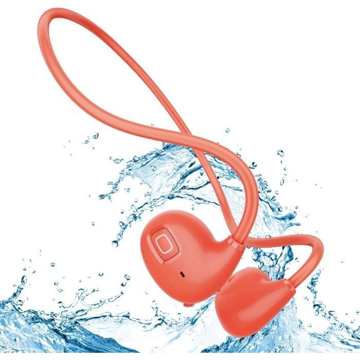 Mojawa Run Plus Casque Conduction Osseuse - IP68 Étanche, MP3 32 Go, Bluetooth 5.2, 8 H Autonomie