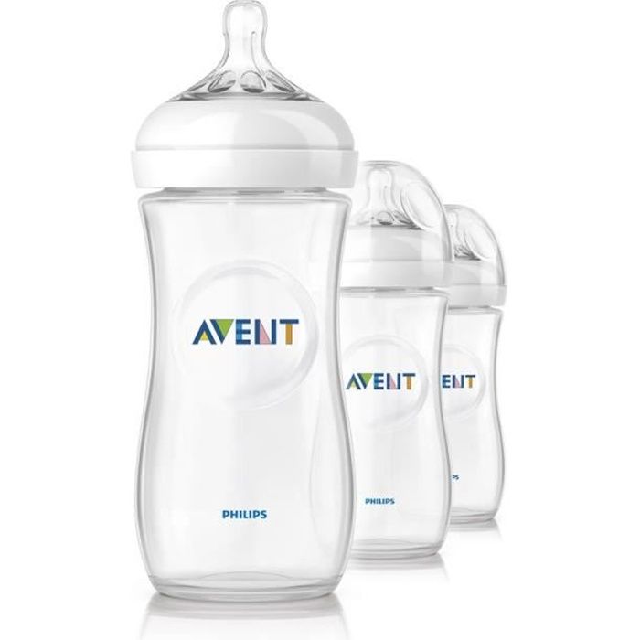 PHILIPS AVENT SCF696/37 Lot de 3 biberons Natural 330ml