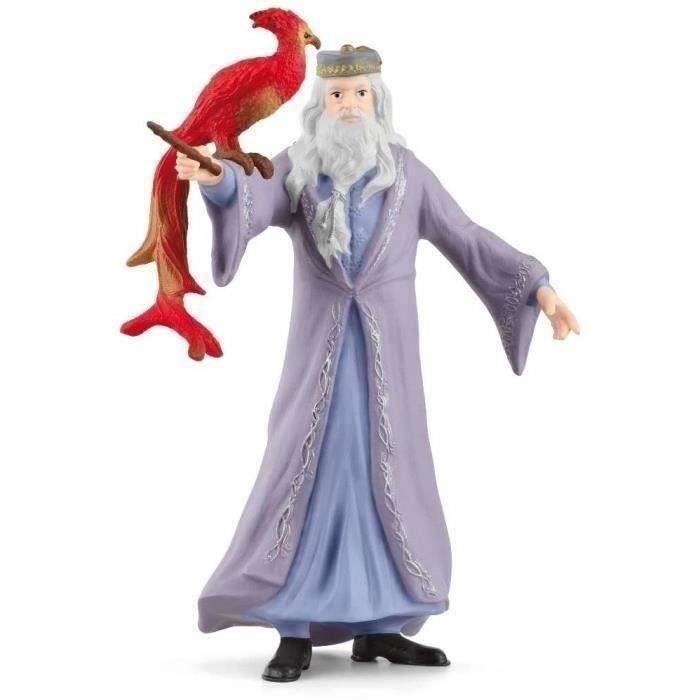 Dumbledore et Fumseck, Figurine de l'univers Harry Potter®, pour enfants dès 6 ans, 11 x 4 x 12 cm -