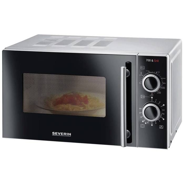 Severin MW 7771 Micro-ondes noirargent 700 W fonction grill fonction minuteur - Severin