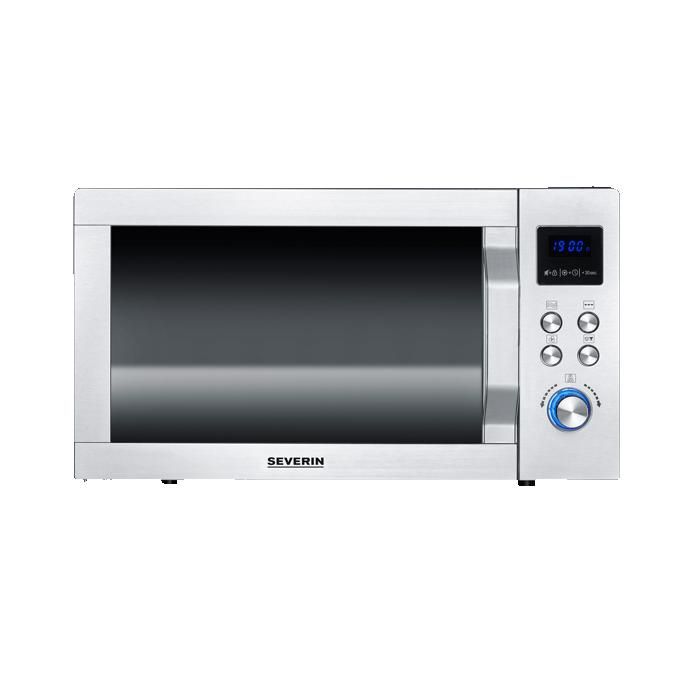 Micro-ondes - SEVERIN - 7777 - Inox - 49 5 x 49 5 x 29 cm - Multifonction 3 en 1