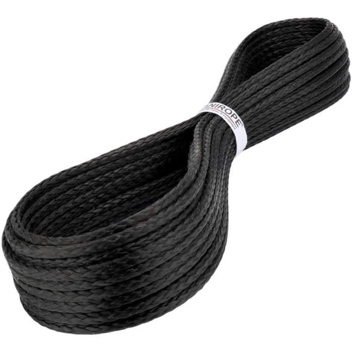Kanirope Corde dyneema PRO 2mm 100m noir 12x tressée SK78 pré-étirée Kanirope Corde dyneema PRO 2mm 100m noir 12x tressée SK78 pré-étirée
