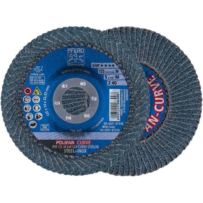 Dischi A Ventaglio PFERD In Poliuretano Curve - 2 Pezzi Ø125mm Per Cuciture - Foto 7