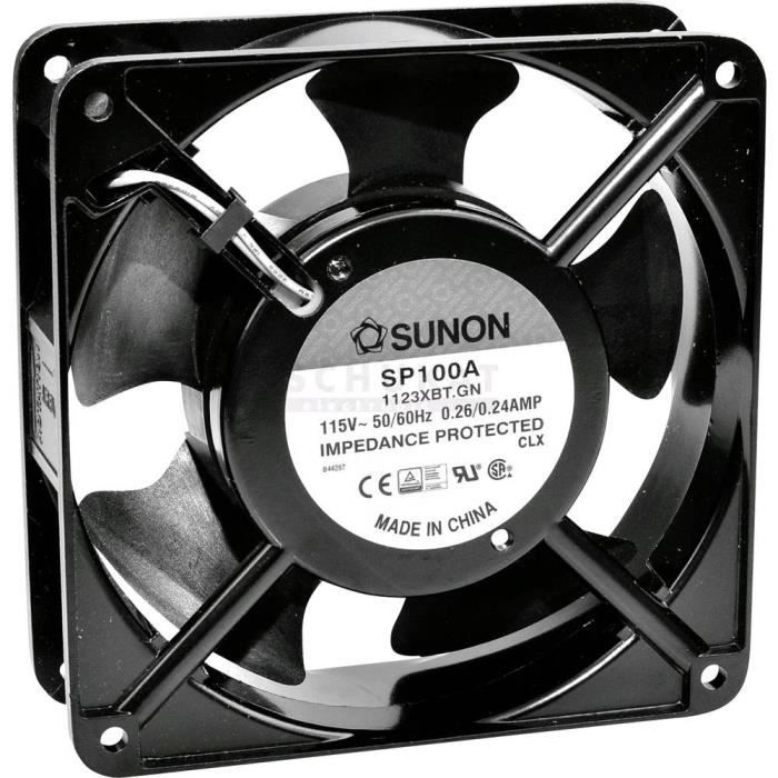 Ventilateur axial - SUNON - DP200A2123XST - 230 V AC - 161.4 m³/h - 120 x 120 x 38 mm - Sunon