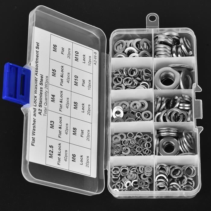 Rondelle A Blocchi A Molla 150 Pc Kit Di Assortimento A2 In - Foto 2