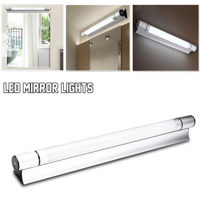 LED 180 degr/és Rotation Lampe miroir Noir Moderne Luminaire salle de bain Montage mural Applique murale Luminaire Lampe miroir maquillage 12w-55cm lumi/ère chaude