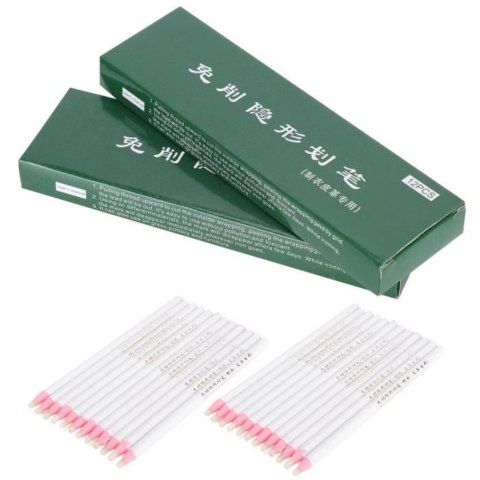 Craie Couture, Crayon Couture, Crayon Craie Couture, Craie de tailleur longueur réglable, Blanche Crayon Craie Crayon Blanc pour tailleurs