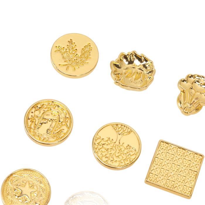 Sceau Cire Laiton Bois Tampon De Cire Personnalisable Avec Initiales - Kit Complet Poignée Bois + Matrice Laiton Pour Mariage, Invitations & Cadeaux Cachet Invitation Mariage