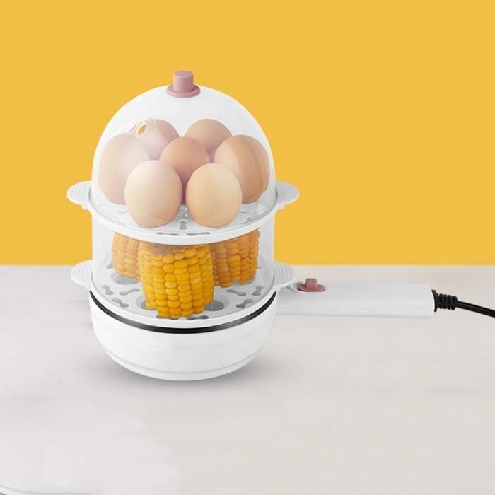 Cuiseur à œufs électrique 7 œufs - Pour œufs Durs, Mollets, Pochés, Brouillés - Facile à Utiliser Et à Nettoyer, Design Compact - 2