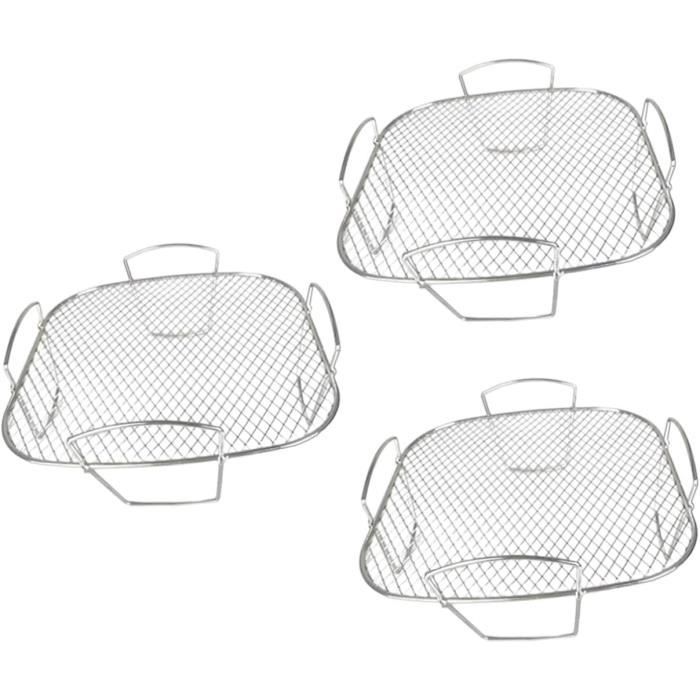 Fourchettes à Rôtir En Inox 34 Cm - Pour Poulet, Viande, Friteuse à Air Et Barbecue