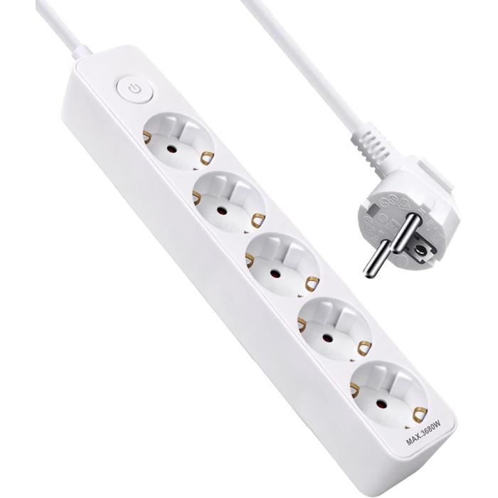 AS-SCHWABE 11371 RALLONGE Multiprise 3 Prises Intérieur / IP20 Câble