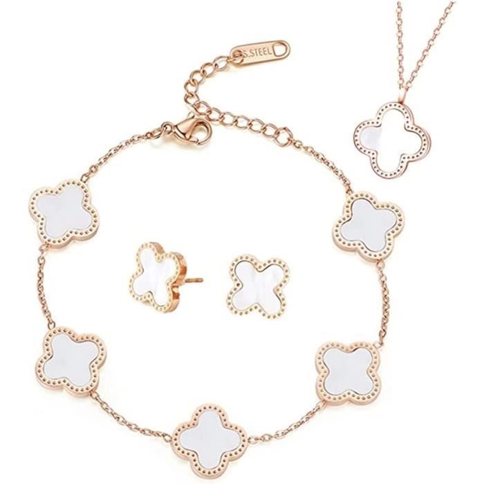 Parure Bijoux En Forme De Trefle Parure De Luxe Tru00e8fle