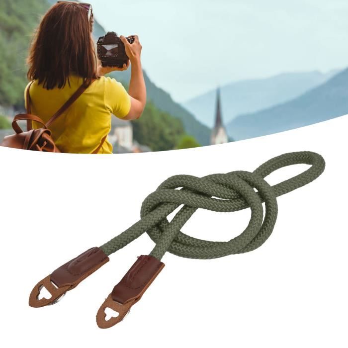 Harnais Courroie Appareil Photo TECDW Double Réglable - Sangle Épaule Rapide Pour Reflex Numériques