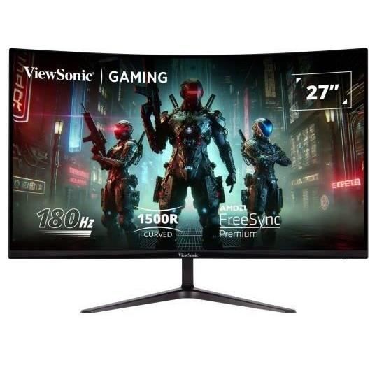 Ecran PC Gamer Incurvé – VIEWSONIC – 27 – QHD – Dalle VA – 1ms – 180Hz – VX2718-2KPC-MHD