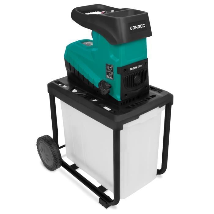 Broyeur de végétaux - 2800W – Moteur à induction silencieux