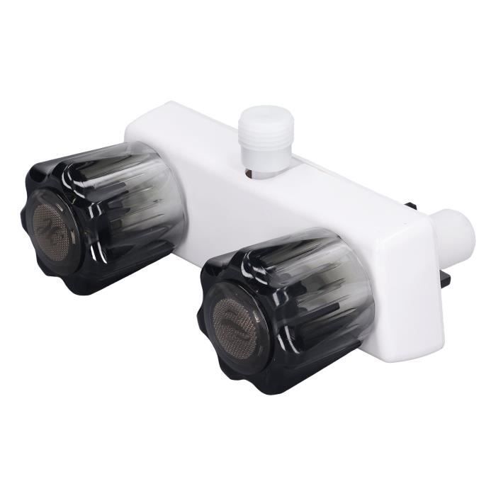 Robinet Mélangeur De Douche Pour Camping-car - Sortie De 80 Cm, Entrée G1/2 - Alliage De Zinc Et Inox - Pour Pompe à Pression