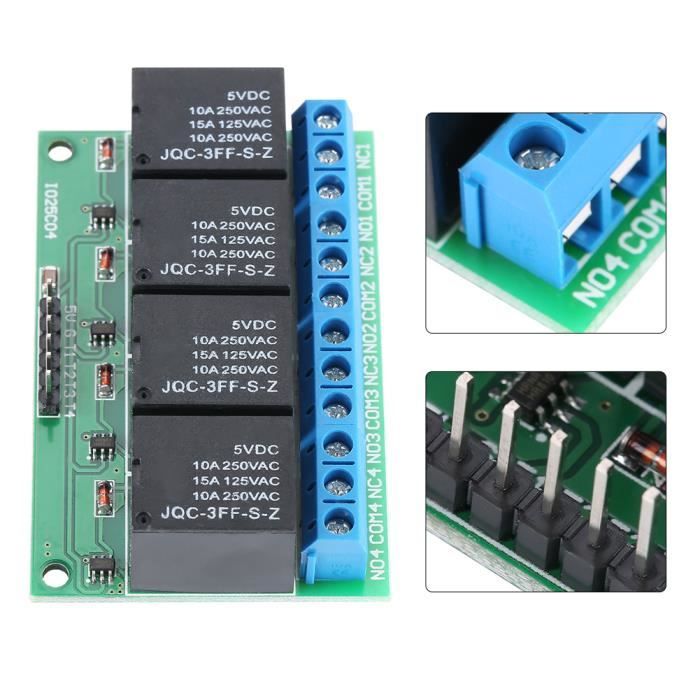 HURRISE module de relais de verrouillage 12 V Verrouillage du module de