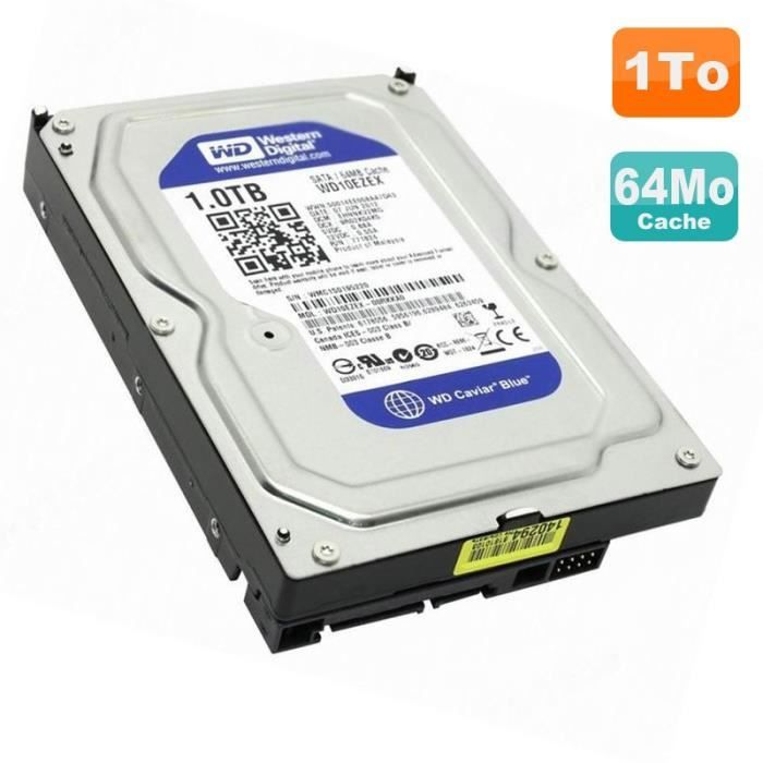 Disque Dur 1To Western Digital Blue SATA 3.5 WD10EZEX 00WN4A0