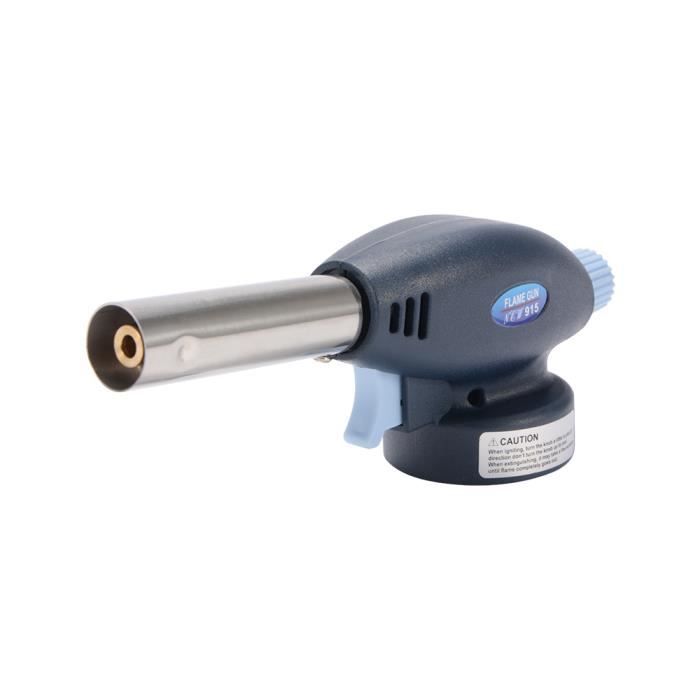 Brûleur à Gaz Réglable Avec Allumage Piézo + 4 Cartouches Butane - Neuf ZMC - Pour Soudage, Bricolage