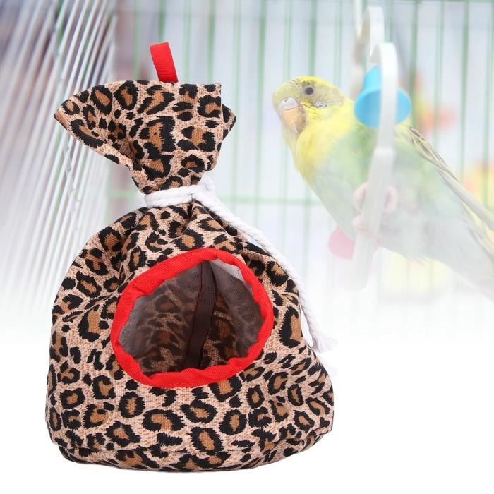 Nid Douillet En Polaire Pour Perruche, Calopsitte, Petits Oiseaux - 16x15x8 Cm, Lavable, Accroche Cage
