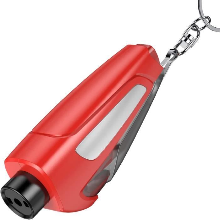 Porte-Clés De Sécurité RESQME - Brise-Vitre Et Coupe-Ceinture - Lot De 6 - Bleu Et Rouge - Fabriqué USA