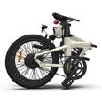 Vélo Électrique -ADO Air 20S-VTT Ville E-Bike 20Pouce -transmission par courroie-amortisseur - assisté autonomie 100KM(Noir)-1