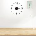 1 pc horloge murale sans cadre Simple silencieux moderne adhésif chiffres arabes bricolage pour bureau maison   HORLOGE - PENDULE-1