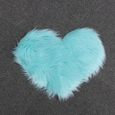 40x50cm tapis de sol en forme de coeur doux pour le salon chambre d'enfants (bleu clair)   SET ACCESSOIRES SALLE DE BAIN-1