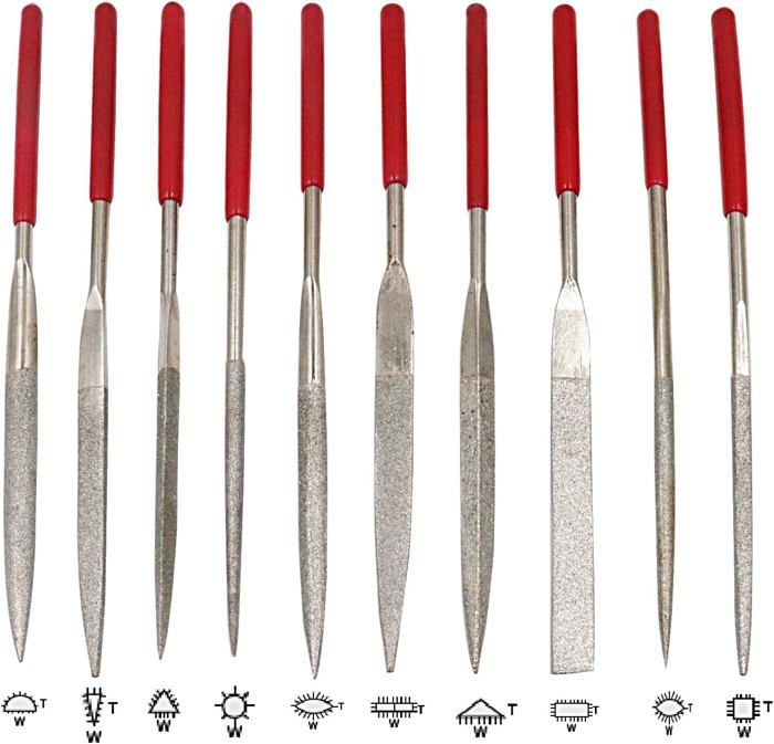 Jeu De Limes Aiguilles Diamantées Longueur 140 Mm 6 Pièces D 126 D 126 Promat 92336283 Jeu De Limes Aiguilles Diamantées Longueur 140 Mm 6 Pièces D 126 D 126 Promat 92336283