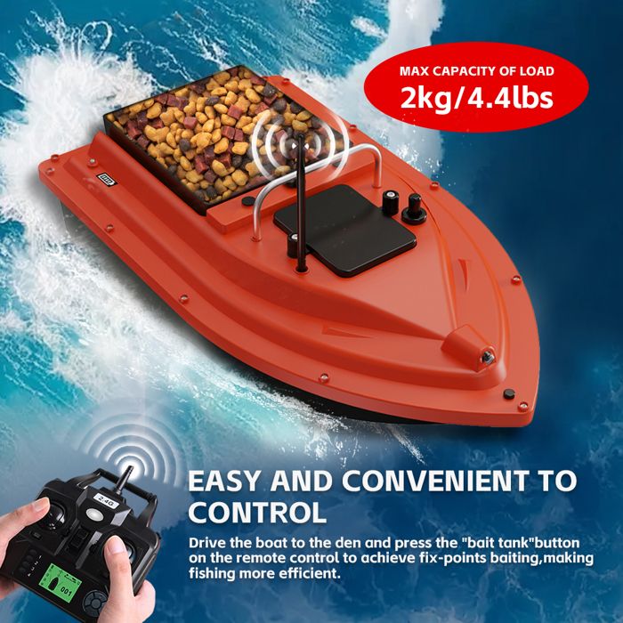 Bateau Leurre Double Moteur Bateau Appât Télécommandé - GPS Et LED - Batterie 12000mAh - Portée 500m Appât électronique RC Bateau Leurre Double Moteur Bateau Appât Télécommandé - GPS Et LED - Batterie 12000mAh - Portée 500m Appât électronique RC