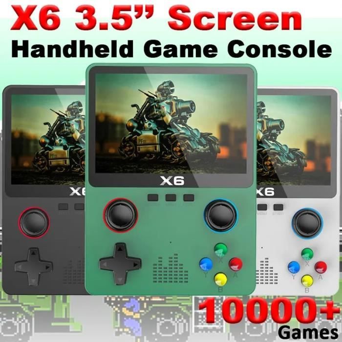 Bewinner X6 Console Portable Rétro – 10 000+ Jeux, Écran IPS 3,5 Pouces, Double Joystick, Sortie TV, 2000 MAh