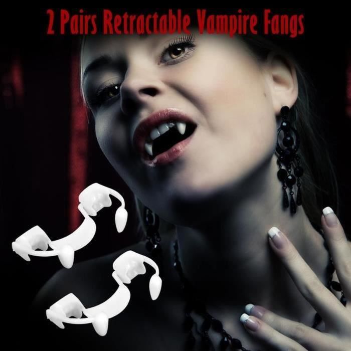 Fangs Rétractables - Non spécifié - 2 Paires - Plastique - Mixte ...