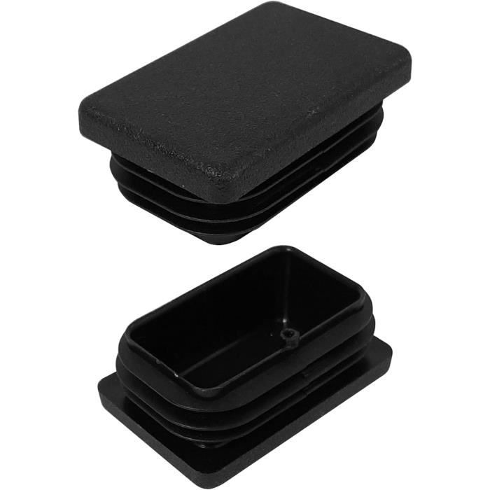 Embout à ailettes rectangle blanc Bouchon Plastique